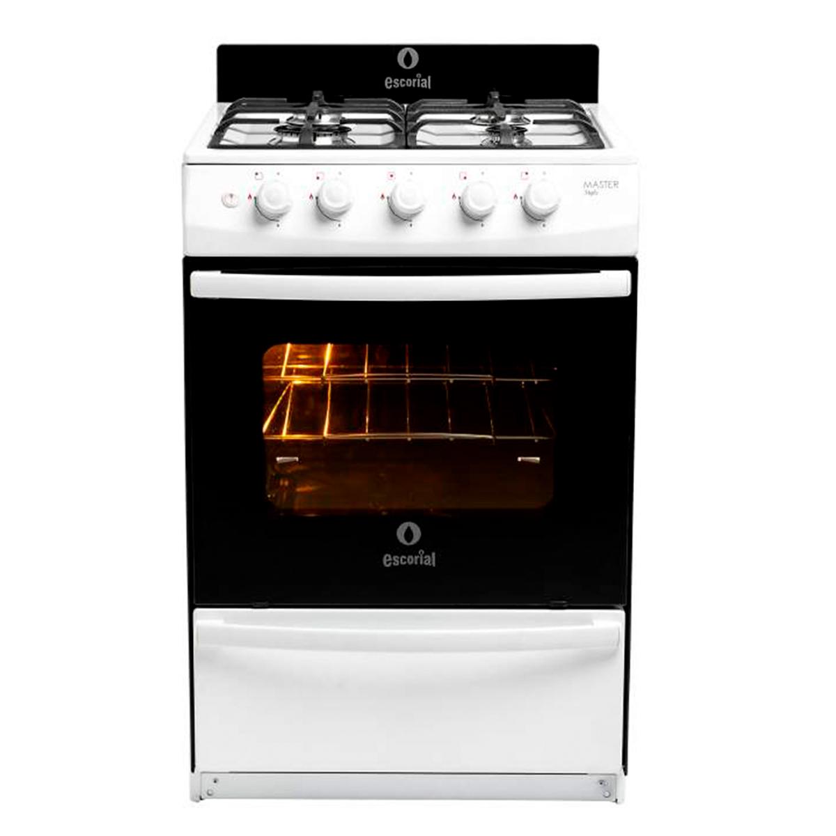 Cocina Multigas 56Cm Escorial Master Style Blanca